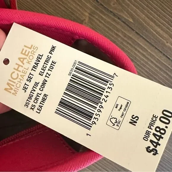 Michael Kors jet set travel xsmall carryall tote crossbody bag - Picture 11 of 12